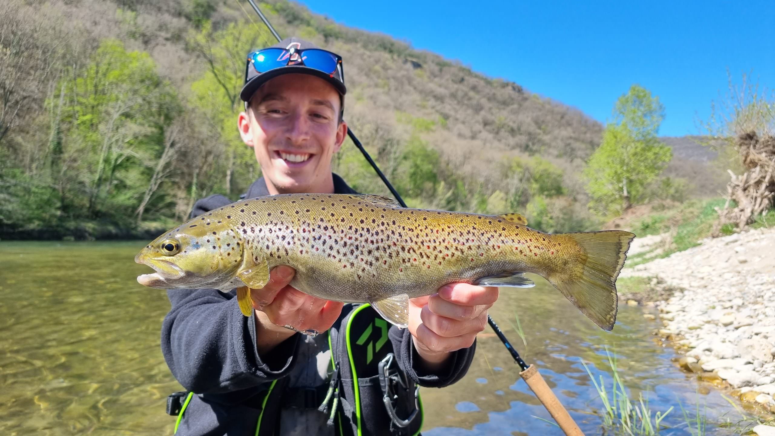 Pêche des truites en Aveyron